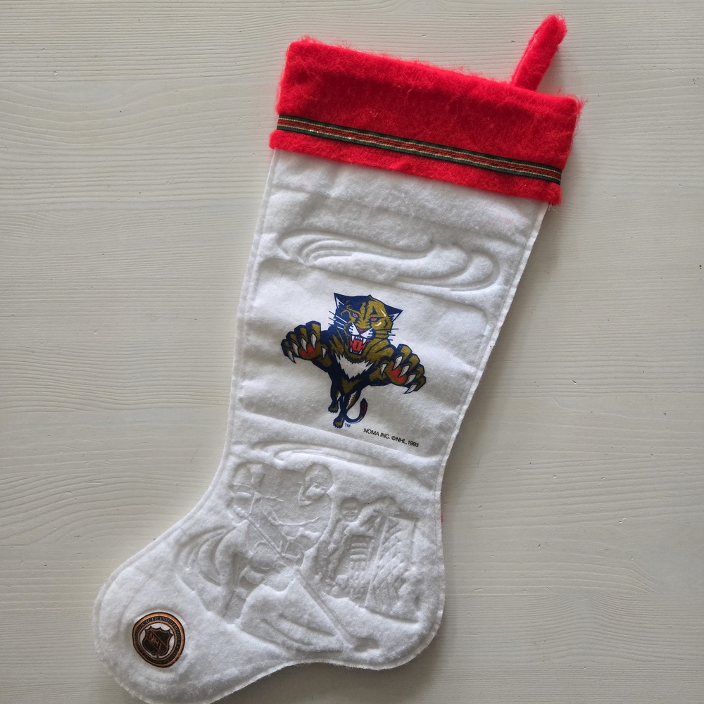 Red and White NHL Team Christmas Stocking
